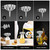 Stainless Steel Funnel, Walfos 3 Pack Kitchen Funnel with 2 Removable Strainer ＆ 1Pcs Cleaning Brush, Perfect for Transferring of Liquid, Oils, Jam, Dry Ingredients & Powder
