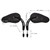 WOWTK Split Vision Rearview Mirrors fits for Harley 1982-2025 Most Models Road King Street Glide Road Glide Softail Iron 1200 Iron 883 Deluxe Fat Boy Sport Glide XG750 XG500 Sportster,Black