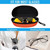 ZONLY 3 Pack Sunglasses Case Portable Travel Zipper Eyeglasses Case Hook With Cleaning Cloth (B-red+blue+orange)