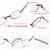 FEIVSN 3-Pack Rimless Reading Glasses For Women, Lightweight Spring Hinge Readers, Classic Elegant Artistic Eyeglasses UV 400 (Red 3.0 Etc)