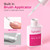 TIPHULAN 42ml Brush On Nail Glue for Press On, Acrylic Nails - Super Strong, Durable & Long-Lasting, Mess Free, Travel Friendly, 1.38 oz(6PCS)