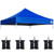 Eurmax USA New 10x10 Pop Up Canopy Replacement Canopy Tent Top Cover, Instant Canopy Top Cover ONLY, Choose 30 Colors,Bonus 4PC Pack Weight Bag (Blue)