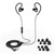 JLab Audio Fit2 Sport Wired Earbuds | Sport Fit with Customizable Memory Wire Earhook | IPX5 Waterproof & Sweatproof | C3 Sound with Titanium Drivers | Black