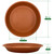 4 Pack of 12 inch Plant Saucers - Heavy Duty Plastic Plant Tray, Durable and Thicker Flower Pot Saucers for Indoors Outdoors Planters, Terracotta