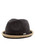 CHILLOUTS Boston Summer Short Brim Classic Fedora Hat Gray/Brown Large