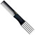 Kent SPC84 Hair Pick Comb for Curly, and Thick Hair – Professional Antistatic Heat-Resistant Prong Fork for Volume and Lift – Barber Teasing Comb for Natural Styling and Maintenance