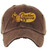 Cracker Barrel Vintage Dad Hat Distressed Cap (Brown)