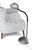 LIGHT IT! By Fulcrum, 20072-401 MultiFlex LED Floor Magnifier Lamp, Silver, Single pack
