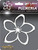 Cruiser Accessories 83033 Plumeria 3D-Cals Raised Adhesive Decal, Chrome
