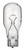 10 Pack 18 Watt T5 Wedge Base 12 Volt 20000 Hour Clear Xenon Lightbulb, Yellow