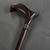 Asterom Walking Cane - Handmade, Ergonomic, Canes for Men - Wooden Walking Sticks for Seniors, Unique, Cool (Walnut, 34 Inches)