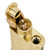 2 in 1 Lighetr Permanent Match Antique Style Flint Wheel Kerosene Lighter with Permanent Match (Brass)