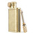 2 in 1 Lighetr Permanent Match Antique Style Flint Wheel Kerosene Lighter with Permanent Match (Brass)