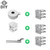 WiTi Universal Vertical Pole Mount for Security Camera, Stainless Steel Mounting Corner Bracket with 3 Loop Pipe Clamps, Suitable for CCTV Cameras LED Wall/Stage Lights, Solar Panels (small size) WiTi Universal Vertical Pole Mount for Security Camera, Stainless Steel Mounting Corner Bracket with 3 Loop Pipe Clamps, Suitable for CCTV Cameras LED Wall/Stage Lights, Solar Panels (small size)