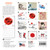 RED EMBER Japanese Art Collection 2025 Wall Calendar 12 Month | 12" x 24" Open | Thick & Sturdy Paper | Giftable | Calendar 2025