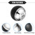 VekAuto 6 Speed Manual Gear Shift Knob Compatible for Mini R50 R53 2000-2006 for Mini Cabrio R52 2002-2008, Durable Plastic Black Silver Tone