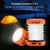 THORFIRE Collapsible LED Camping Lantern Rechargeable, Portable Hand Crank Lantern Flashlight with 4 Light Modes for Power Outage, Hiking, Emergency, Fishing (2 Pack)