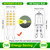 WFPOWER G9 LED Light Bulbs, Warm White 3000K, 3W Equivalent to 35W G9 Halogen Bulb, Energy Saving Bulbs for Living Room Dining Room Ceiling Light Lamp Home Lighting, 10Pcs, 120V