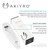 AKIYRO Derma Roller 0.30mm - Microneedle Roller with Storage Case - 192 Micro Needling Dermal Tool for Face, Beard, Scalp & Body - At Home Microneedling Skin Care for Women & Men (Black)