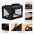 HICC PULE Collapsible Portable Kennel, 28 Inch Soft-Sided Pet Crate for Medium/Small Dogs, 3-Door Ideal for Travel, Indoor & Outdoor, Car Trips, Black