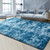 FlyDOIT Large Area Rugs for Living Room, 4x6 Feet Tie-Dyed Dark Blue Shaggy Rug Fluffy Throw Carpets, Ultra Soft Plush Modern Indoor Fuzzy Rugs for Bedroom Girls Kids Nursery Room Dorm Home Decor