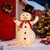 Outvita Outdoor Christmas Decorations 4ft Electric Snowman with Motor & 120 LED Lights, Lighted White Foldable Pop-up Snowman for Xmas Indoor and Outdoor Lawn Garden Yard Holiday Decor