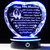 YWHL 50th Wedding Anniversary Crystal Heart Gifts for Parents Couple, Laser Engraved Romantic 50 Year Anniversary Crystal Keepsake Gifts for Wife Husband, 50 Years of Marriage Gift for Her Him