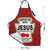 Granbey Christmas Apron Funny Text Catch Up With Jesus Christian Aprons Holiday Celebration Ketchup Print Chef Oxford Aprons with 2 Pockets and Adjustable Neck Straps for Kitchen Cooking Baking BBQ