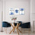 LoveHouse Grind Hustle Execution Motivational Office Wall Art Navy Blue Inspirational Quotes Home Office Positive Posters for Men/Women Encouraging Artwork Prints