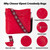 Red Puffer Quilted Crossbody Shoulder Bag for Women - GuitarWide Strap, Autumn/Winter