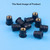 Amavoler 10Pcs M6 Well Nuts Fairing Fasteners Windshield Motorcycle Accessories Screws Universal for Motorcycle Canoe, Boat, Kayak. (M6)