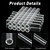 Akamino 20 Pieces 4 Inches Long Clear Glass Tubes for Art DIY, 12mm OD 8mm ID 2mm Thick Wall Glass Borosilicate Blowing Tubing with 2 Cleaning Brush