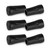 KINGGEAR 6Pcs Trekking Pole Tips Replacement Protectors, Rubber Feet for Walking Stick Tips, Hiking Poles Tips Accessories, 11mm Hole Diameter Fits Most Standard Trekking Sticks