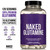 NAKED L-Glutamine Muscle Recovery Capsules, 1000mg, 240 Count, Made in The USA, Non-GMO, Gluten and Soy Free