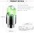Fluher 6 PCS Car Tire Valve Light, Cool Modified Night Light Safety Shock Sensor Flash Light, Waterproof Tire Valve Stem LED Light Cap, Universal Wheel Decoration Accessory for Car Motorcycle (Green)