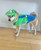 ComfyCamper Hat and Suspenders Dog Costume - X Large Medium Small Lab Star Space Cosplay Halloween Costumes, Large, Green