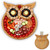 Owl-Shaped Wooden Charcuterie Board, 12" Cheese & Meat Platter, Large Serving Tray, Housewarming