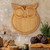 Owl-Shaped Wooden Charcuterie Board, 12" Cheese & Meat Platter, Large Serving Tray, Housewarming