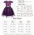 WonderBabe Princess Costume Girls Halloween Birthday Party Supplies Outfits Princess Dress Up Mesh Tutu Dress Purple Size 5-6