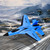 Eayaele SU-35 RC Plane, 2CH Remote Control Airplane, Ready & Easy to Fly for Beginners, RC Aircraft Jet with Luminous (Blue)