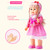 POCO DIVO Walking Doll 17" Interactive Vinyl Toy Baby Sonic Control Cuddly Girl Singing Talking Blonde Princess with Blinking Eyes