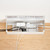 Muji 44596654 Steel Tap Storage Box, Flap Type, White Gray, Width 12.6 x Depth 3.9 x Height 5.5 inches (32 x 10 x 14 cm)
