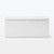 Muji 44596654 Steel Tap Storage Box, Flap Type, White Gray, Width 12.6 x Depth 3.9 x Height 5.5 inches (32 x 10 x 14 cm)