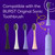 BURST Genuine Replacement Heads for Original Sonic Electric Toothbrush (Lavender/3 Pack) | Ultra Soft Bristles for A Clean Deep | Stain & Plaque Removal