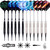 WIN.MAX Darts Plastic Tip - Soft Tip Darts Set - 12 Pcs 18 Gram with 100 Extra Dart Tips 12 Flights Flight Protectors and Wrench for Electronic Dart Board