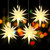 Kingdder 8 Pieces Moravian Star Light LED 3D Star Hanging Light Powered by Battery with Timer Function White Porch Lantern Holiday Decor for Indoor Outdoor Christmas Tree Balcony Courtyard (12 Inch)