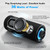 MIATONE Bluetooth Speakers 36W TWS Portable Speaker with Stereo Sound Bass, Bluetooth 5.3 Wireless USB Type C Outdoor, 5000mAh 24H Playtime IPX7 for Present, Boy Friend Gifts for him (Black)