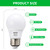 Qualilux A15 Small Dusk to Dawn Light Bulbs Outdoor 450LM, Warm White, 5W=40W, Auto On/Off Non-Dimmable Replacement LED Bulb for String Lights, Porch, Patio, Garden, E26 Base, 4-Pack, HQ-H032