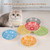 Ceramic Cat Dishes for Food - Colorful Cute Cat Bowl Set of 6 - Wide, Shallow, Whisker Friendly - Microwave and Dishwasher Safe - 8.5 oz - 5.75 inch