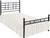 Peace Sleep Bedding - Ruffled Bed Skirt with Split Corners, Ivory, Queen 16 Inch Drop Bedskirt, Hotel Quality Brushed Microfiber Wrinkle Free Dust Ruffle Bed Skirt Queen Size